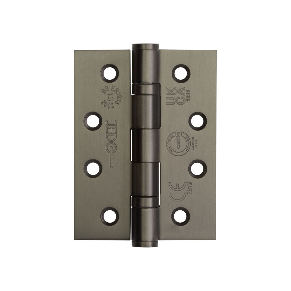 High quality image of Frelan - Certifire Stainless Steel Grade 13 Ball Bearing Hinges 102x76x3mm Dark Bronze Sku. J9500DB