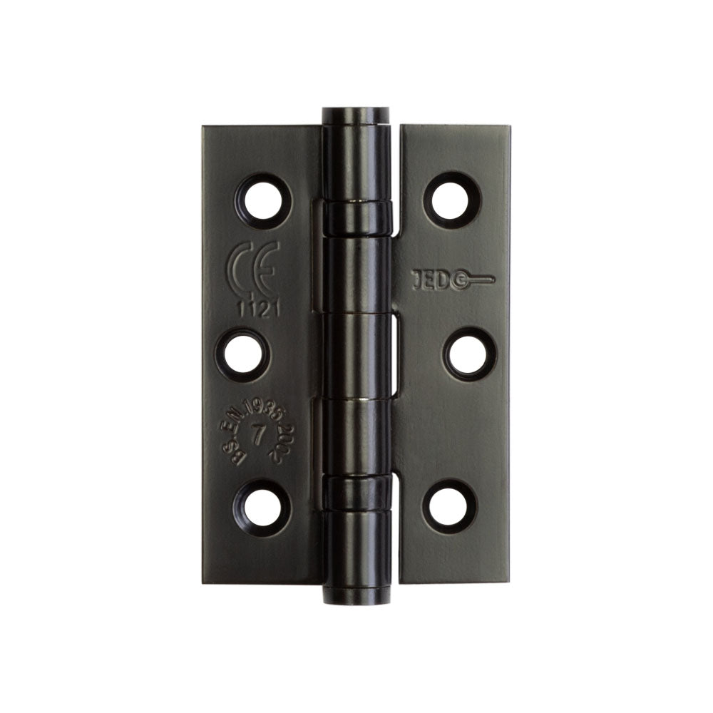 High quality image of Frelan - Jedo Stainless Steel Grade 7 Ball Bearing Hinges 76x50mm Black Sku. J9502MB