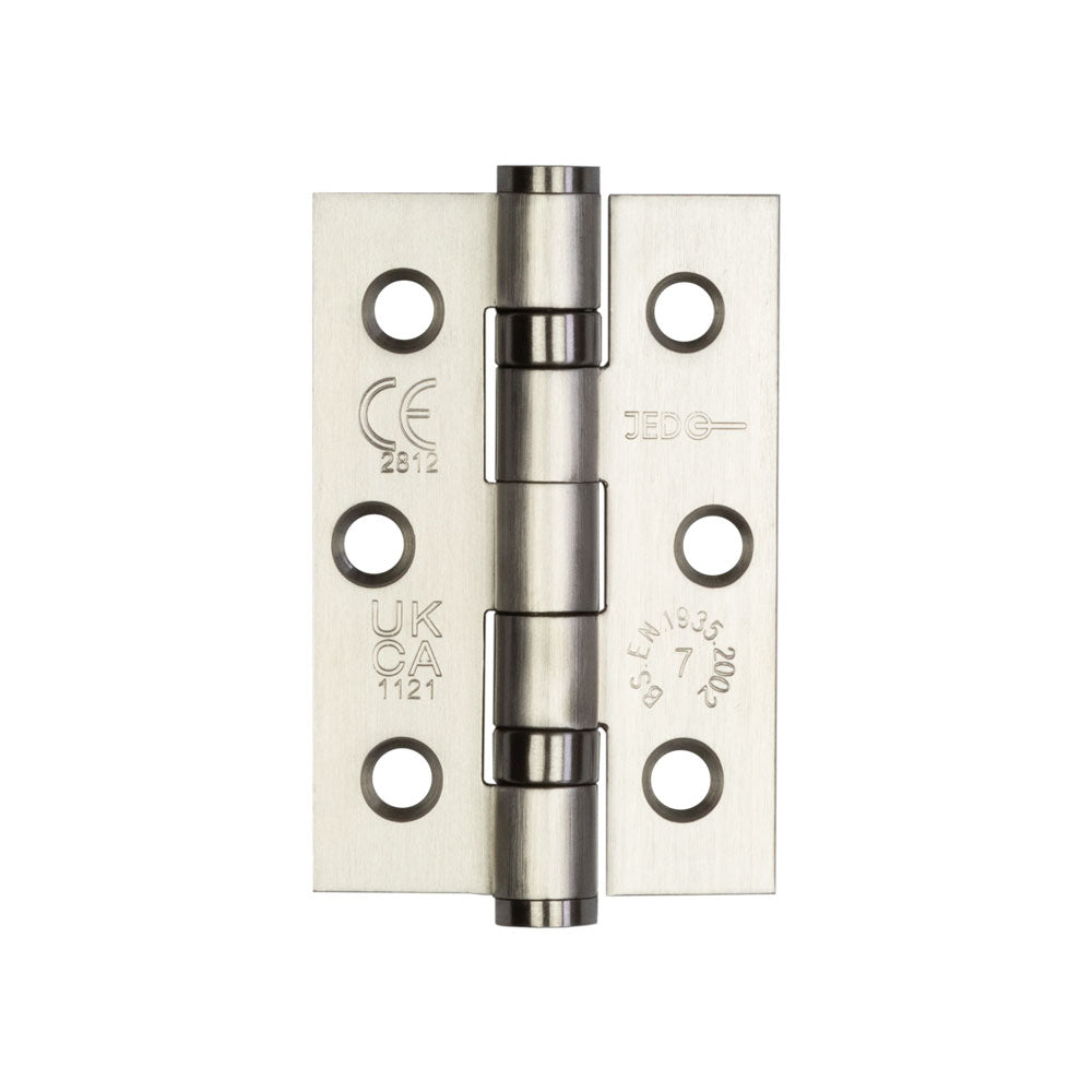 High quality image of Frelan - Jedo Stainless Steel Grade 7 Ball Bearing Hinges 76x50mm Satin Stainless Steel Sku. J9502SSS