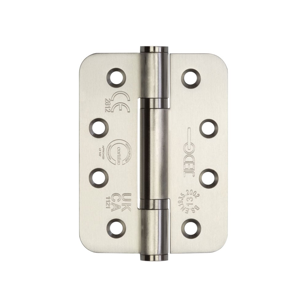 High quality image of Frelan - Certifire Stainless Steel Grade 13 Radiused Polymer Bearing Hinges 3 Knuckle (PCK 3) 102x76x3mm Sati Sku. J9633SSS