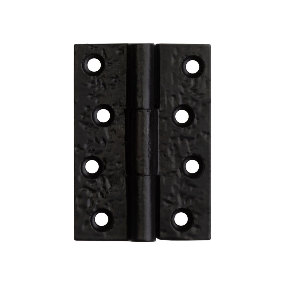 High quality image of Frelan - Antique Butt Hinges 76x50mm Black Sku. JAB103