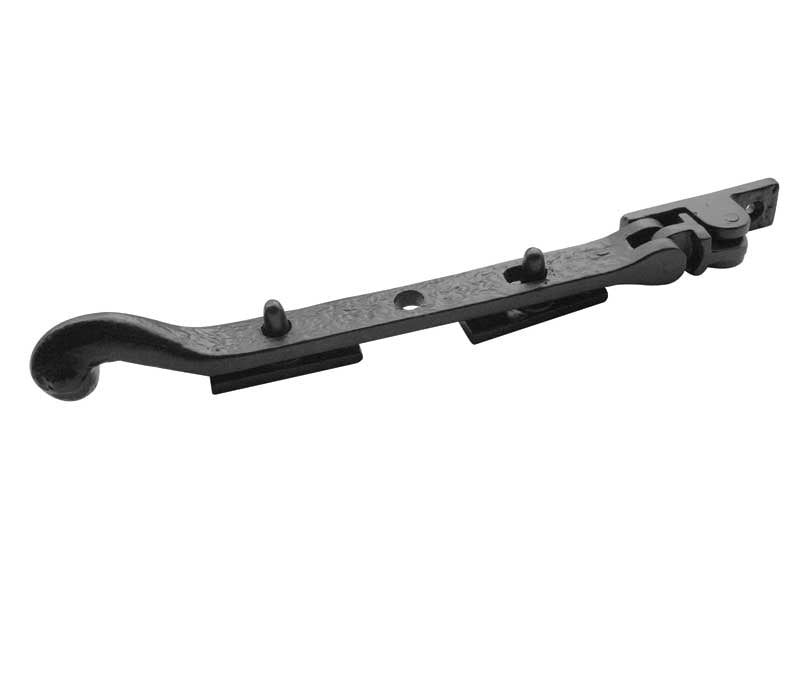High quality image of Frelan - Antique Range Bulb End Casement Stay 300mm Black Sku. JAB35