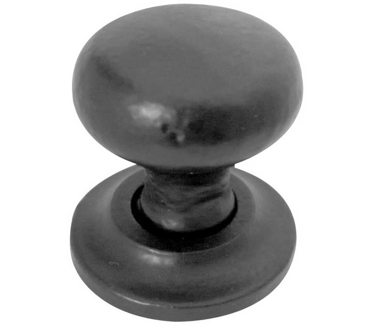 High quality image of Frelan - Round Cupboard Knob 38mm Black Sku. JAB87