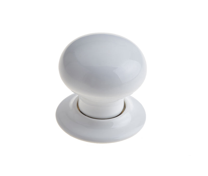 High quality image of Frelan - Jedo Porcelain Mortice Door Knobs White Sku. JC10