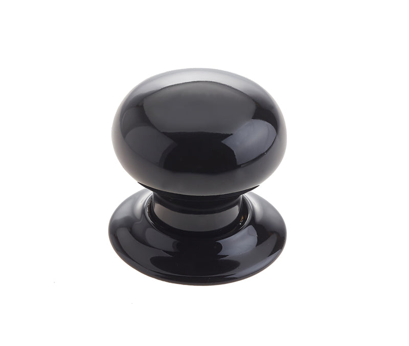 High quality image of Frelan - Jedo Porcelain Mortice Door Knobs Black Sku. JC60