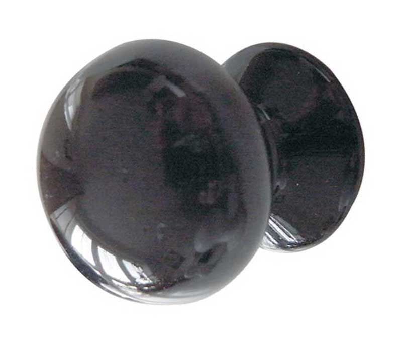 High quality image of Frelan - Jedo Porcelain Cupboard Knobs 38mm Black Sku. JC64