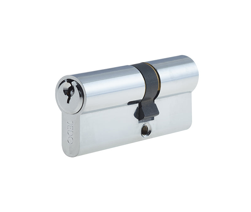 High quality image of Frelan - Jedo Euro Profile Offset Double Cylinders to Differ 30x40mm Polished Chrome Sku. JL-3040EPDPC