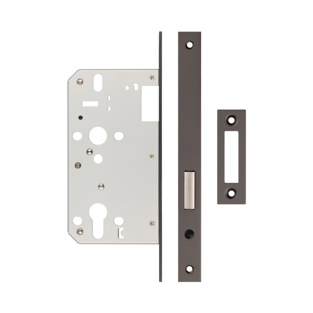 High quality image of Frelan - Jedo 72mm Dark Bronze Din Euro Deadlock 60mm Backset Sku. JL-DD60DB