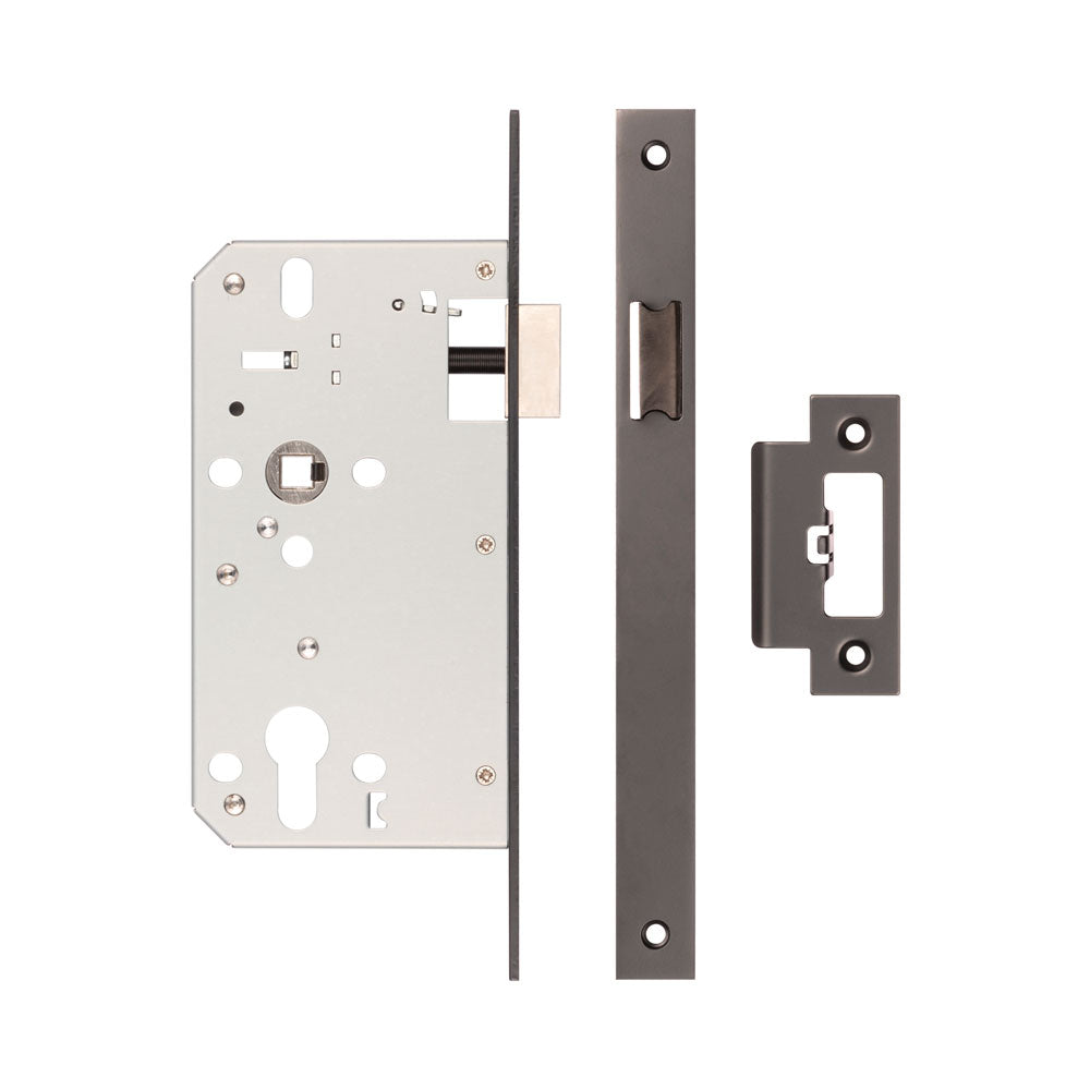 High quality image of Frelan - 72mm Dark Bronze Din Euro Latch 60mm Backset Sku. JL-DL60DB
