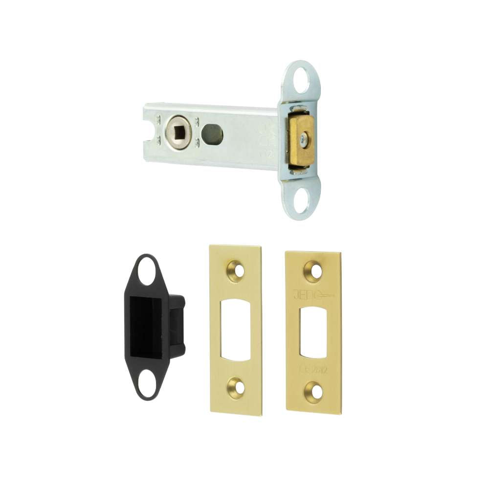 High quality image of Frelan - Jedo Heavy Duty Tubular Deadbolts 76mm Satin Brass Sku. JL-HDB76SB