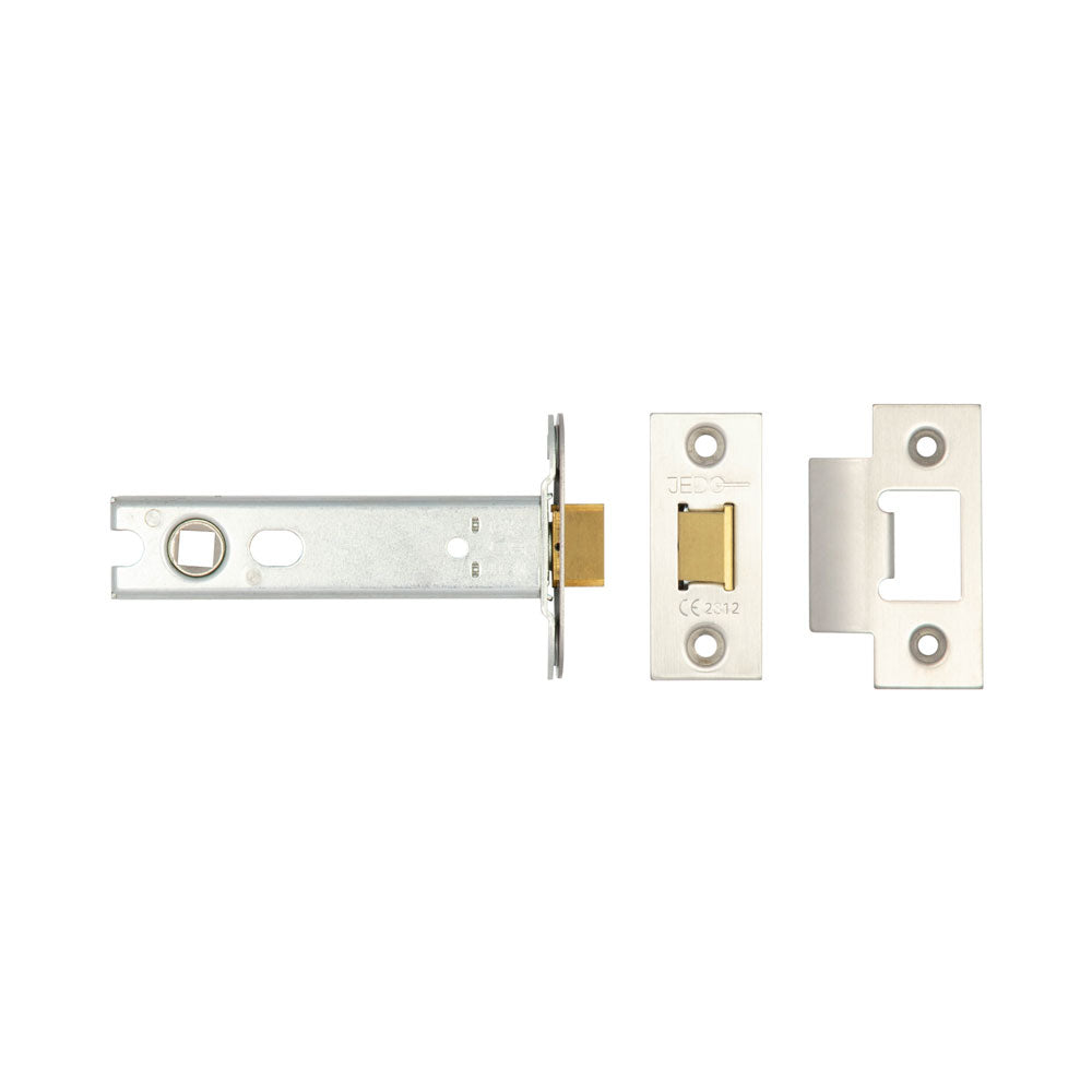 High quality image of Frelan - Jedo Heavy Duty Tubular Latches - 45 Degree Short Travel 102mm Satin Stainless Steel Sku. JL-HDT102SS
