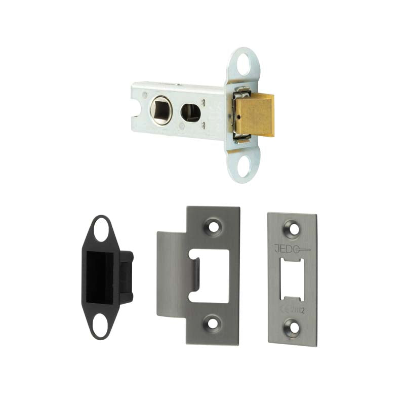 High quality image of Frelan - Jedo Heavy Duty Tubular Latches - 45 Degree Short Travel 64mm Gun Metal Sku. JL-HDT64GM