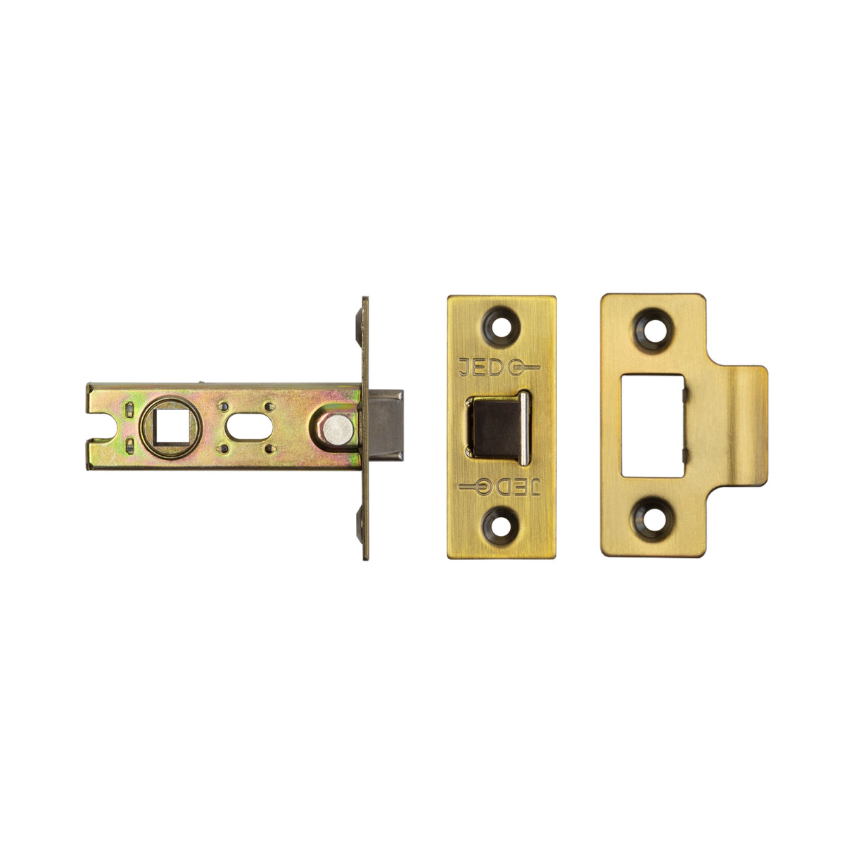 High quality image of Frelan - 64mm Antique Brass Tubular Latch Sku. JL120AB