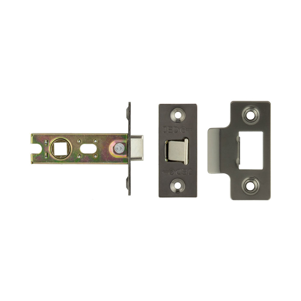 High quality image of Frelan - 64mm Black Nickel Tubular latch Sku. JL120BN