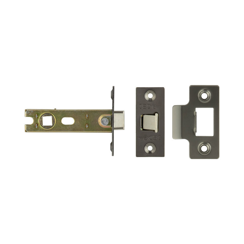 High quality image of Frelan - 75mm Black Nickel Tubular latch Sku. JL121BN