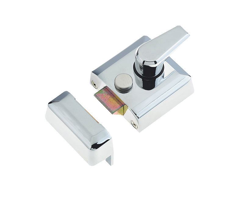 High quality image of Frelan - Narrow Stile Night Latches 66mm Polished Chrome Sku. JL5031PC