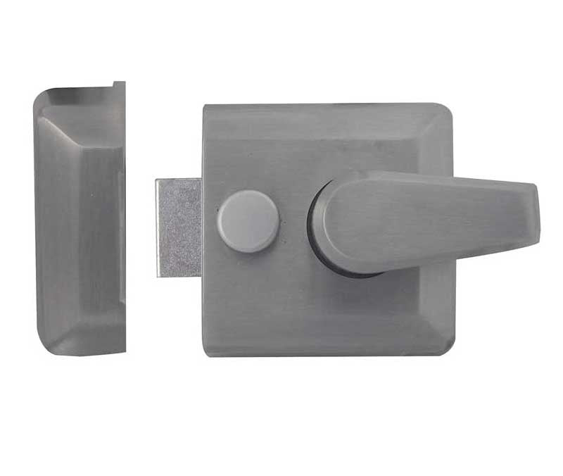 High quality image of Frelan - Narrow Stile Night Latches 66mm Satin Chrome Sku. JL5031SC
