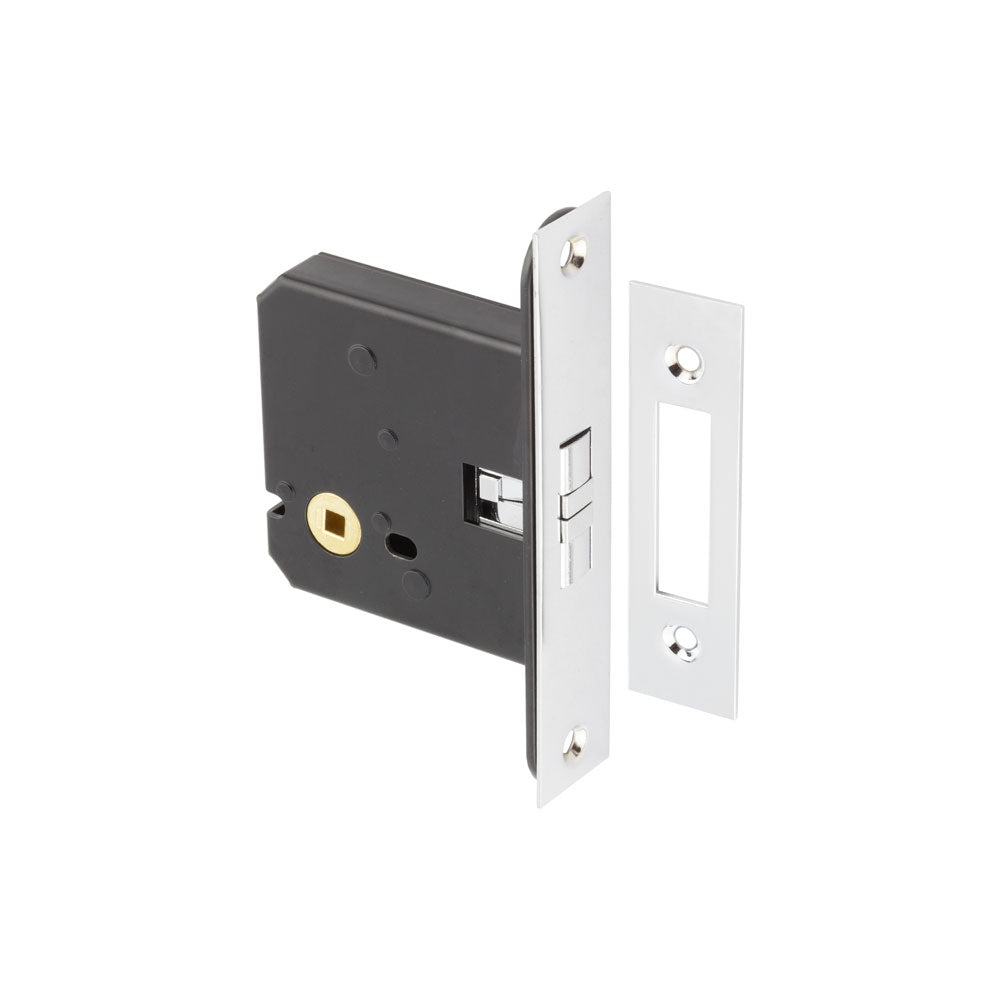 High quality image of Frelan - Jedo Sliding Door Bathroom Lock Polished Chrome Sku. JL840PC