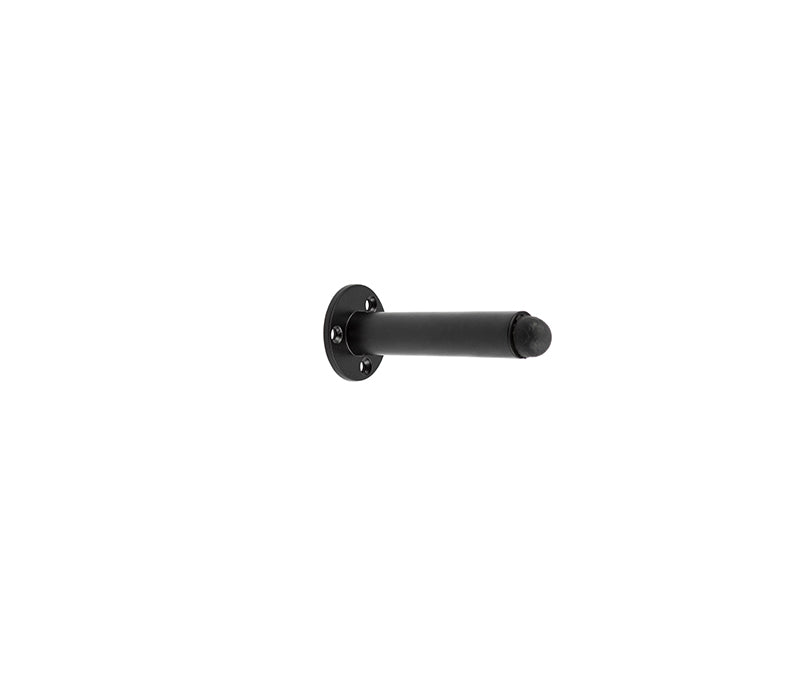 High quality image of Frelan - Nero Wall Mounted Door Stop on Rose 85mm Black Sku. JMB9551B