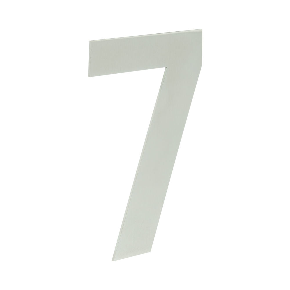 High quality image of Frelan - 150mm Numerals SSS Finish 150mm Satin Stainless Steel No. 7 Sku. JNSS-7