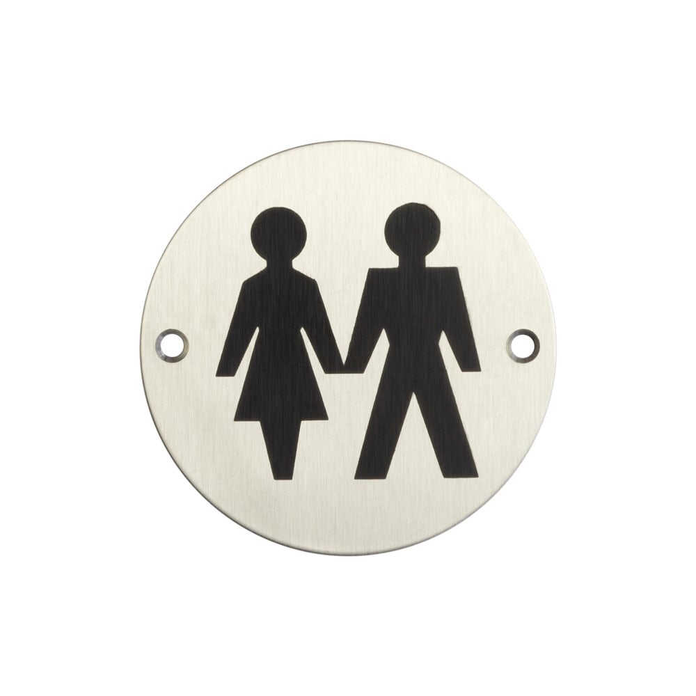 High quality image of Frelan - Stainless Steel Unisex Symbol 75mm Satin Stainless Steel Sku. JS105SSS