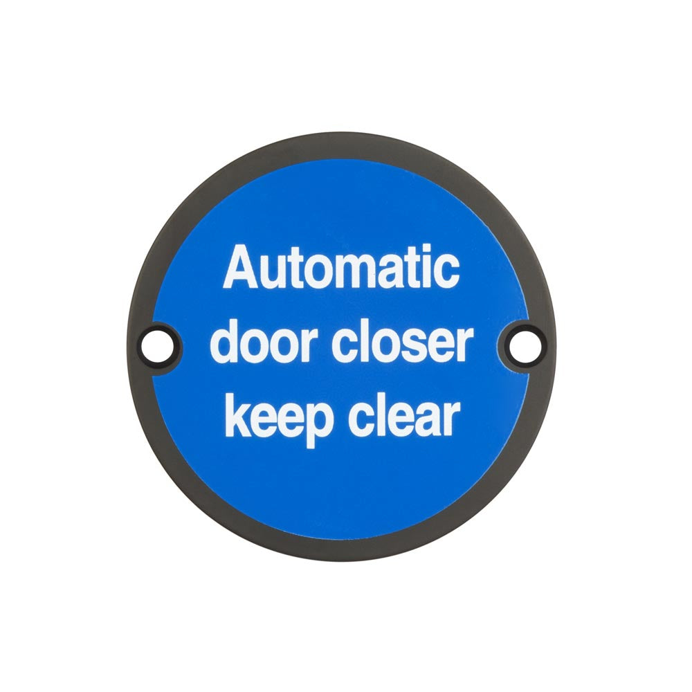 High quality image of Frelan - Stainless Steel Automatic Door Closer Keep Clear 75mm Black Sku. JS111MB