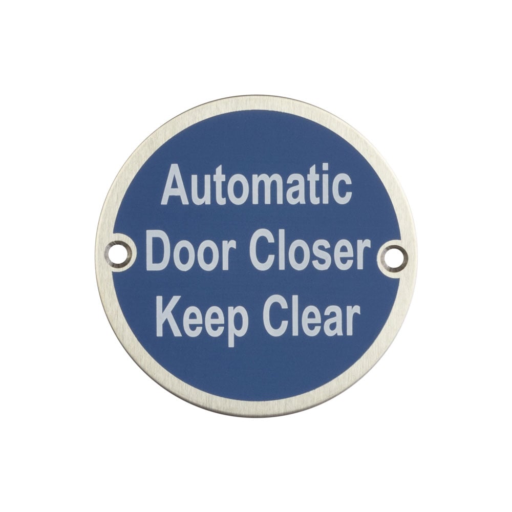 High quality image of Frelan - Stainless Steel Automatic Door Closer Keep Clear 75mm Satin Stainless Steel Sku. JS111SSS
