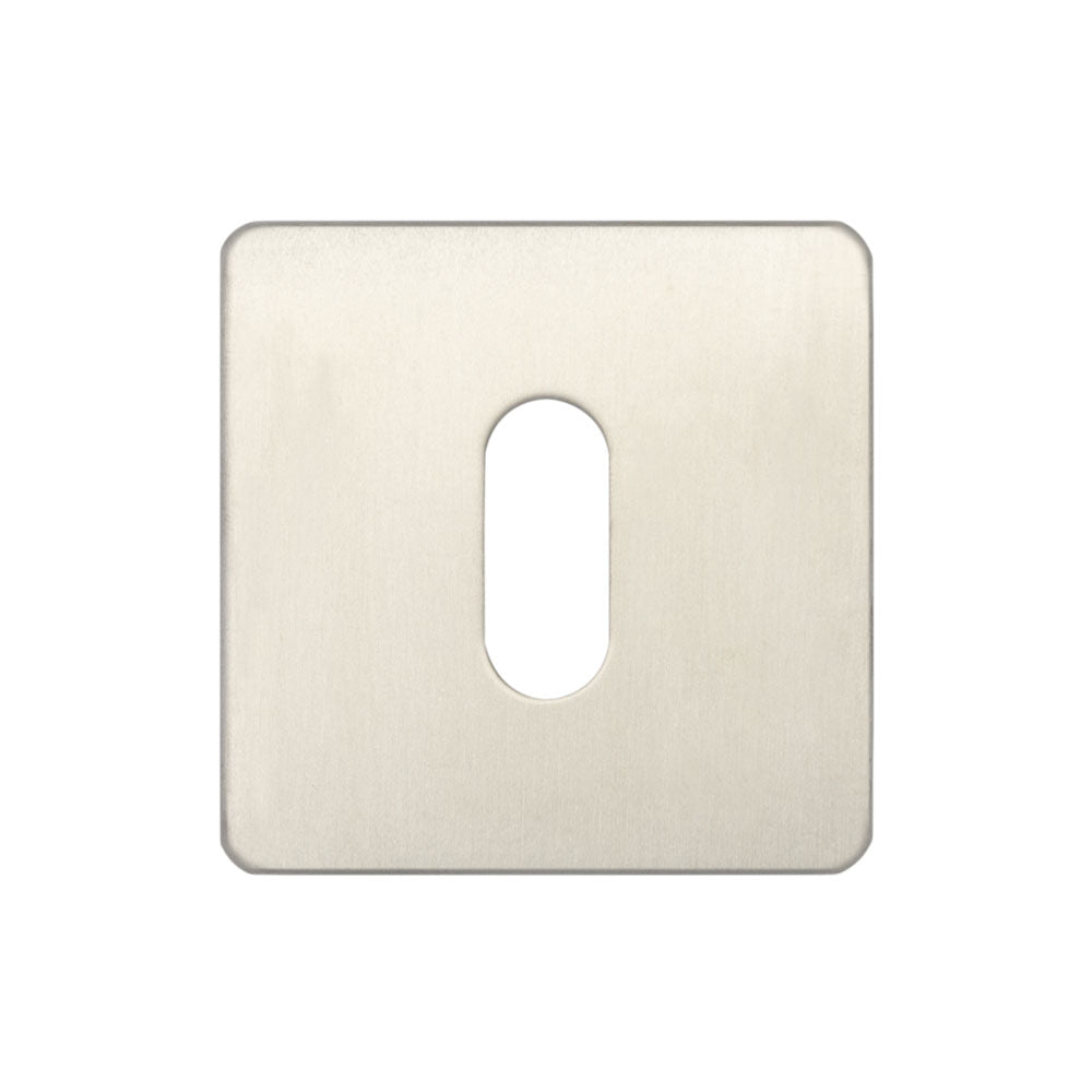 High quality image of Frelan - Standard Key Profile Square Escutcheon - Grade 304 Satin Stainless Stee | Sku. fh-jss10 | Trade Door Handles.