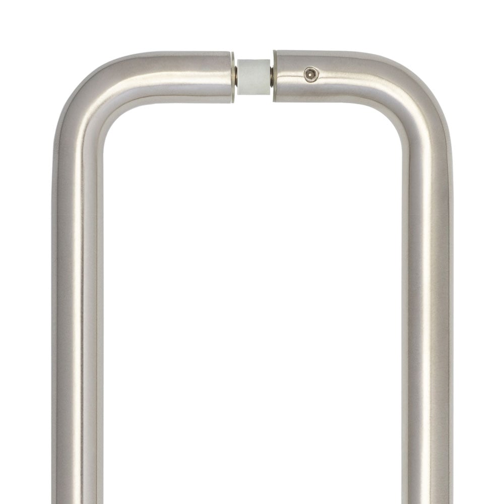 High quality image of Frelan - Stainless Steel 19mm D Shape Pull Handles B2B Fixing 600x19mm Satin Stainless Steel Sku. JSS120E
