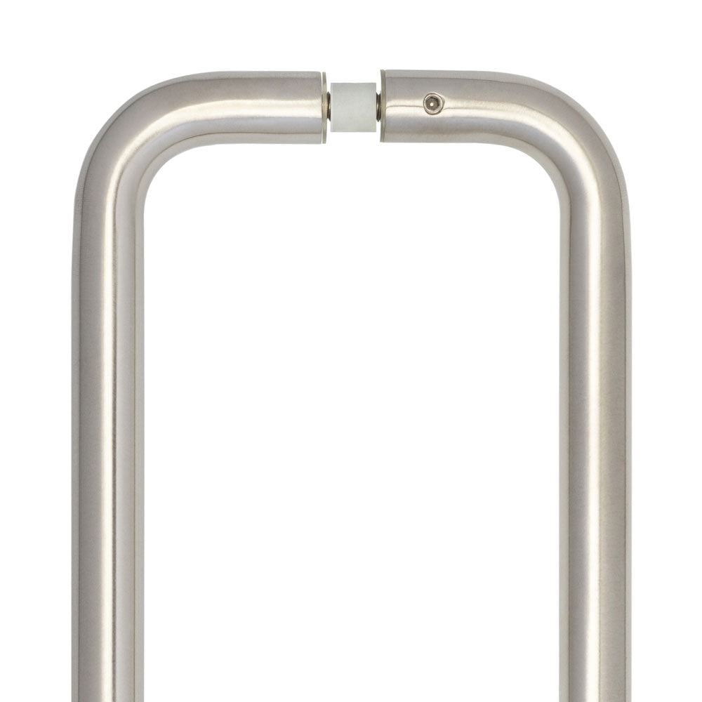 High quality image of Frelan - Stainless Steel 22mm D Shape Pull Handles B2B Fixing 300x22mm Satin Stainless Steel Sku. JSS123B