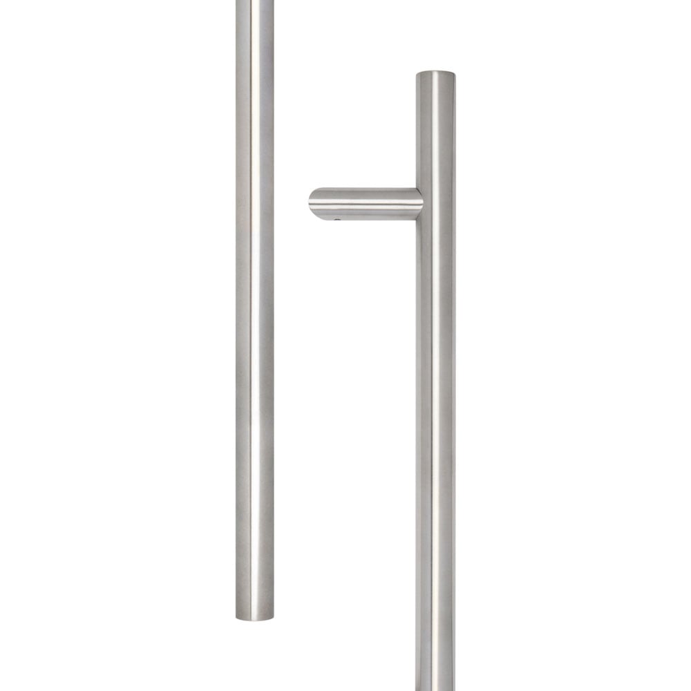 High quality image of Frelan - Stainless Steel Cranked Pull Handles 1200x32mm Satin Stainless Steel Sku. JSS519B