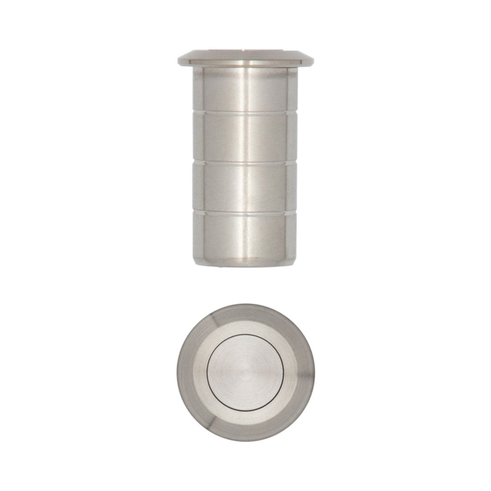 High quality image of Frelan - Stainless Steel Dust Proof Spring Floor Bolt Socket for Concrete 20x25mm Satin Stainless Steel Sku. JSS5642