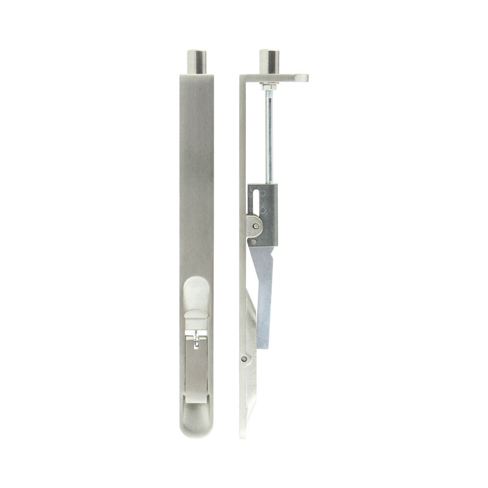 High quality image of Frelan - Lever Action Flushbolts Radiused Forend 609x20mm Satin Stainless Steel Sku. JSS56R