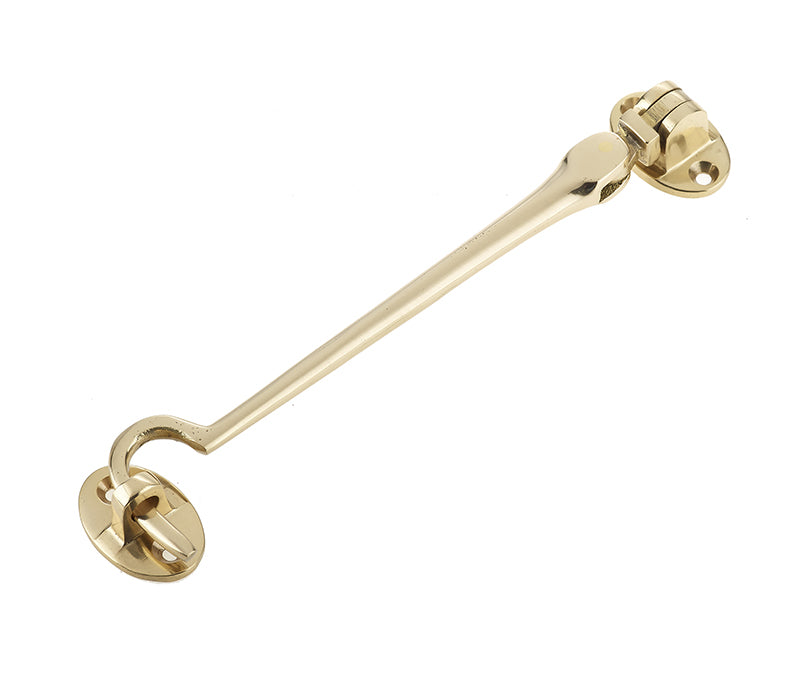High quality image of Frelan - Jedo Brass Cabin Hooks 150mm Polished Brass Sku. JV110DPB