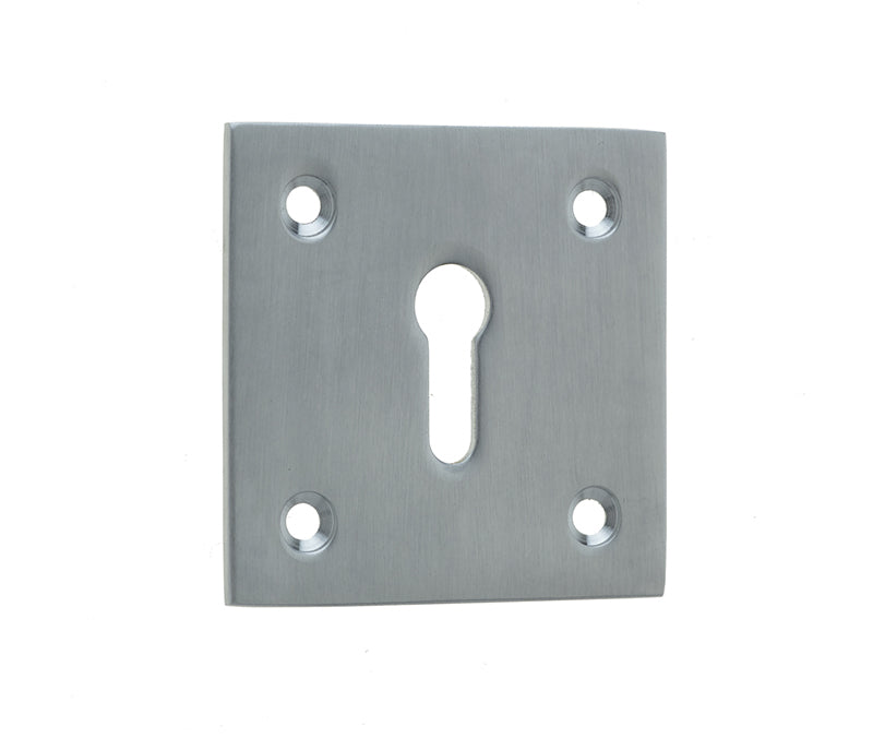 High quality image of Frelan - Jedo Square Open Escutcheon 50x50mm Satin Chrome Sku. JV153SC