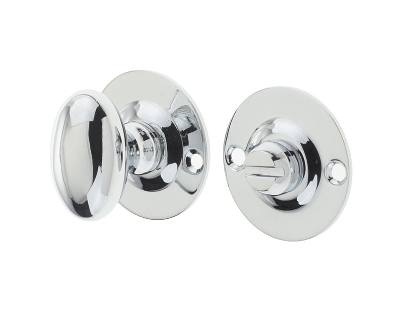 High quality image of Frelan - Jedo Bathroom Turn & Release for use with Deadbolts 5mm spindle Polished Chrome Sku. JV2671PC