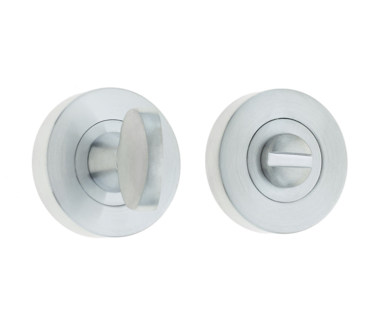 High quality image of Frelan - Bathroom Turn & Release without Indicator - Satin Chrome | Sku. jv2777sc | available to order from Trade Door Handles in Kendal.