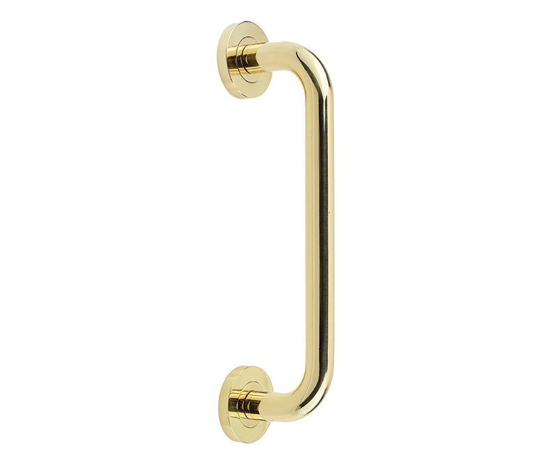 High quality image of Frelan - Jedo Thame Pull Handles 305x19mm Polished Brass Sku. JV3500BPB