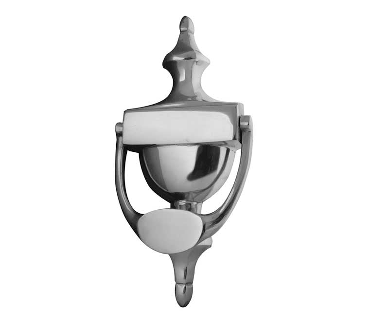High quality image of Frelan - Jedo Urn Door Knockers 170mm Polished Chrome Sku. JV38SPC