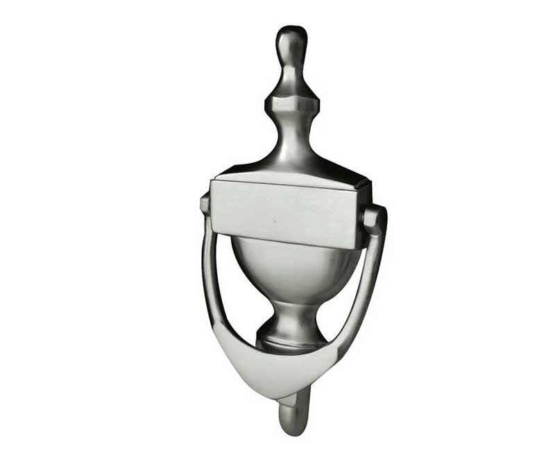 High quality image of Frelan - Jedo Urn Door Knockers 170mm Satin Chrome Sku. JV38SSC