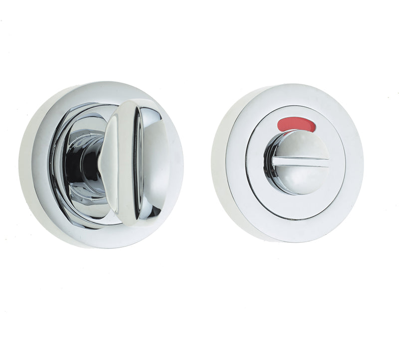High quality image of Frelan - Jedo Designer Turns & Releases 50mm Round Rose with Indicator 50x10mm Polished Chrome Sku. JV421PC