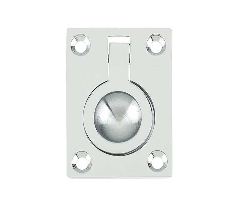 High quality image of Frelan - Jedo 50x63mm Flush Rings 50x63mm Polished Chrome Sku. JV424BPC