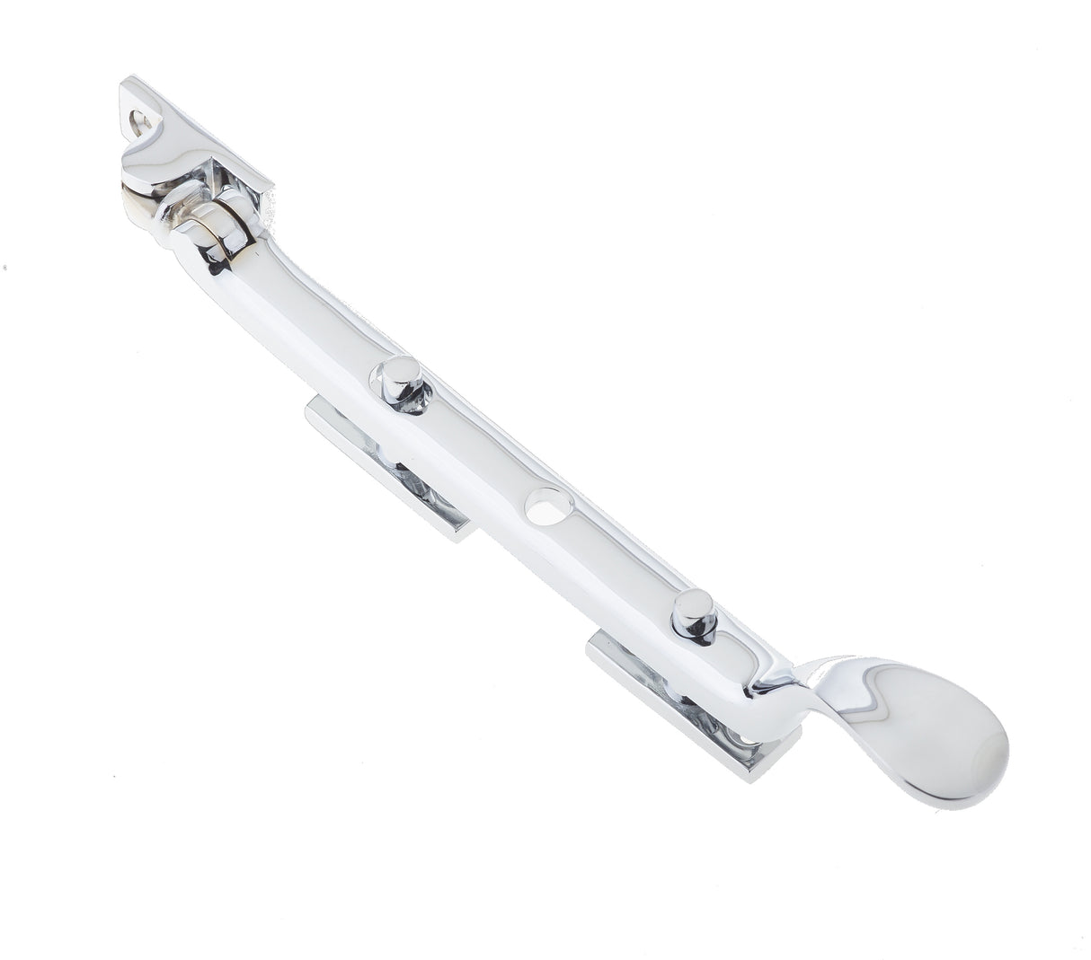 High quality image of Frelan - Victorian Casement Stays 200mm Polished Chrome Sku. JV44APC