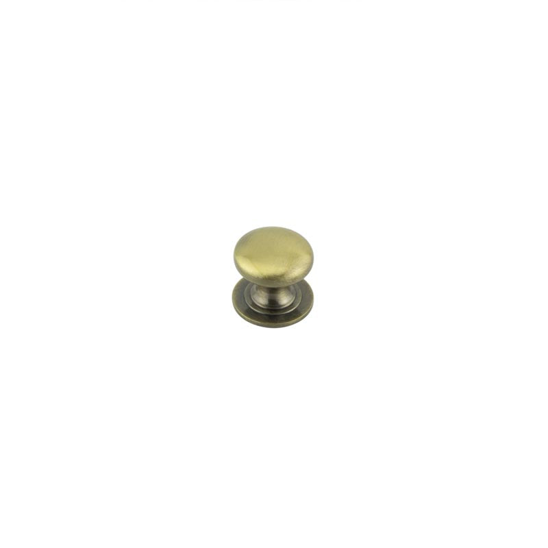 High quality image of Frelan - Jedo Traditional Cupboard Knobs 25mm Antique Brass Sku. JV47AAB