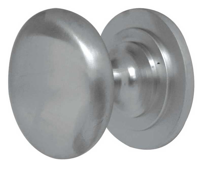 High quality image of Frelan - Jedo Traditional Cupboard Knobs 50mm Satin Chrome Sku. JV47ESC