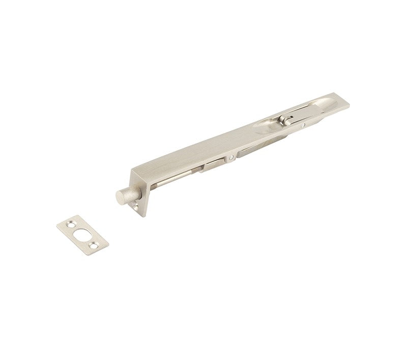 High quality image of Frelan - Jedo Brass Lever Action Flushbolts 200x20mm Satin Nickel Sku. JV5640CSN