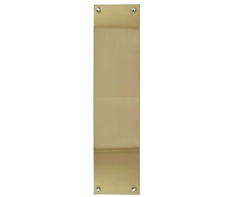 High quality image of Frelan - Jedo Plain Fingerplates 305x75mm Polished Brass Sku. JV58PB