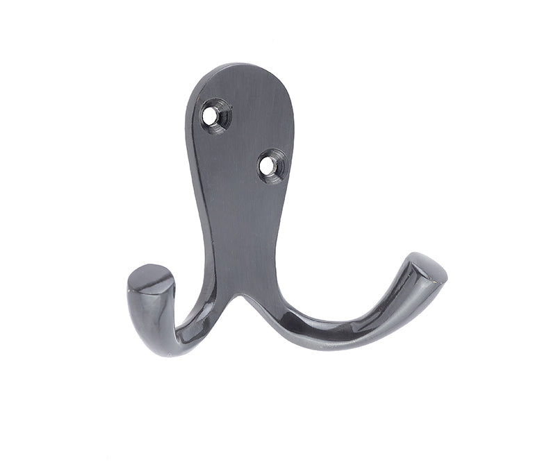 High quality image of Frelan - Jedo Double Robe Hooks 53mm Dark Bronze Sku. JV62DB