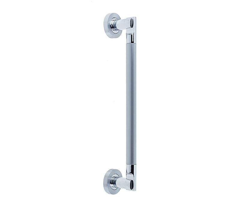 High quality image of Frelan - Jedo Lydia Pull Handles 225mm Polished Chrome / Satin Chrome Sku. JV791PCSC