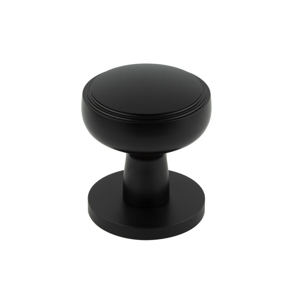 High quality image of Frelan - Classic Matt Black Mortice Knob Sku. JV801MB